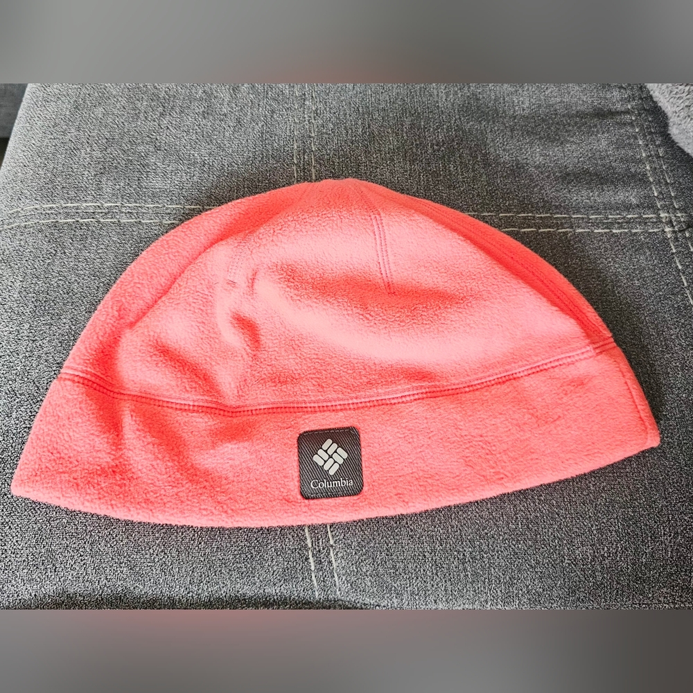 Columbia Trail Shaker Omni-Heat Fleece Coral Reflective Beanie Size XL